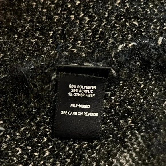 Torrid Black Star Sweater Coat Plus 00 - Picture 8 of 9